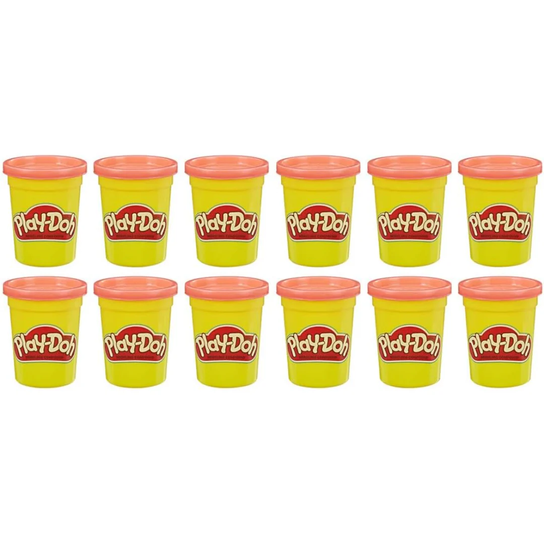 Play-Doh Bulk 12-Pack of Red Non-Toxic Modelling Compound 113g Cans