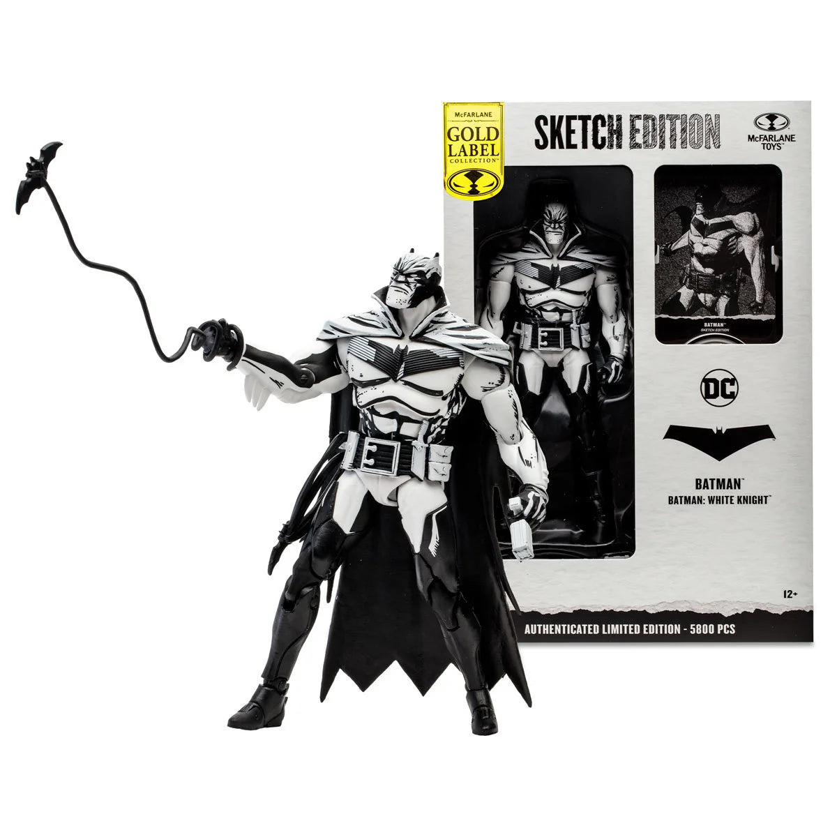 McFarlane DC Gold Label Sketch Edition Batman 7" Figure