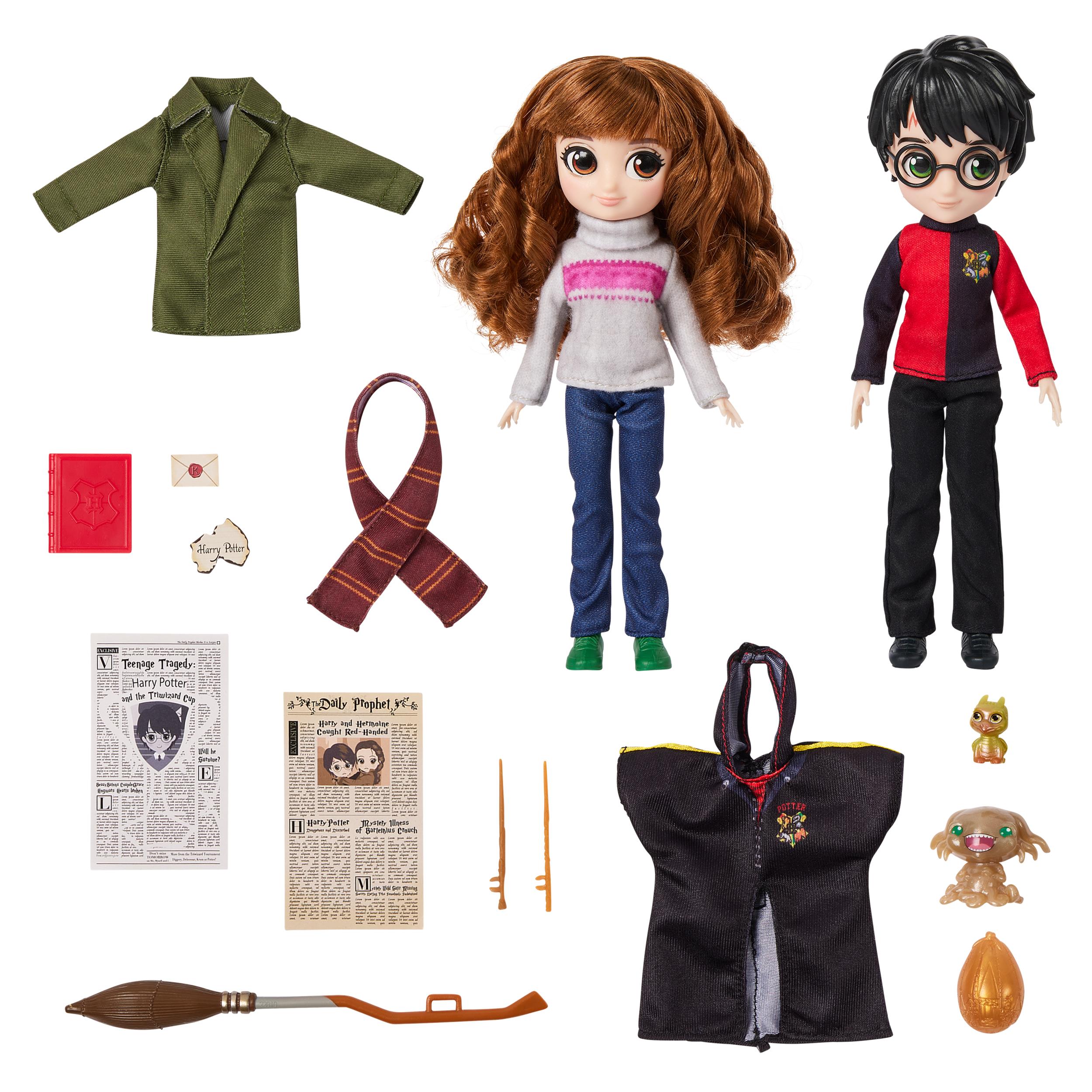 Wizarding World Harry Potter 8 Inch Harry & Hermione Dolls Gift Set