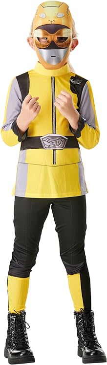 Rubie's Power Rangers Beast Morphers: Yellow Ranger Childs Costume 5-6 Years