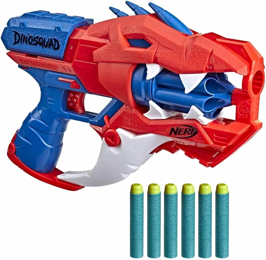 NERF Dinosquad Raptor-Slash Blaster with 6 Darts