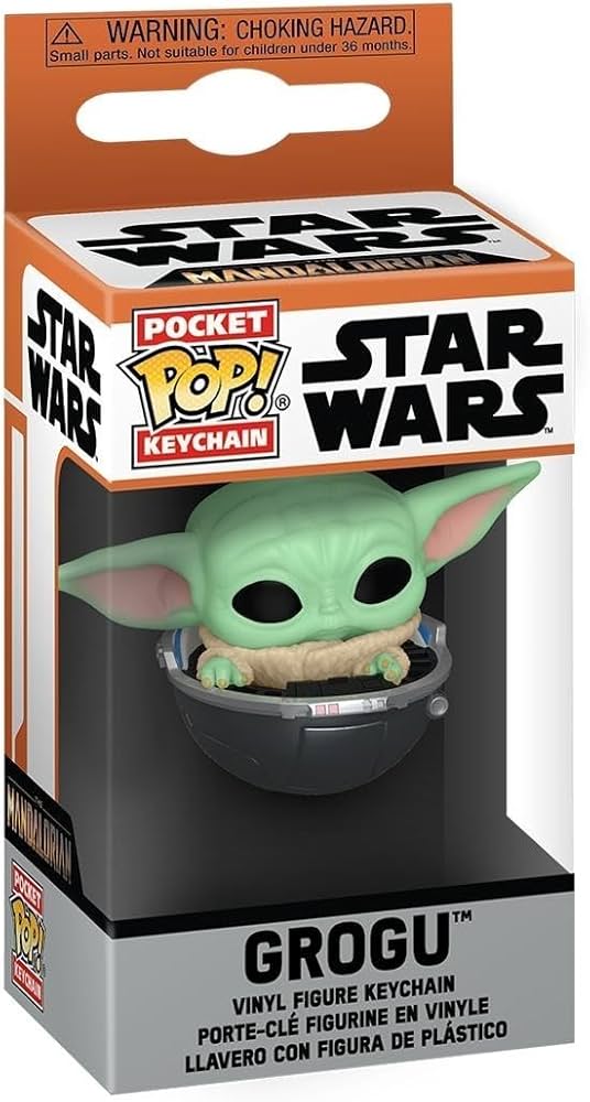 Star Wars Mandalorian: Grogu (In Hovering Pram) Funko Pocket Pop! Keychain