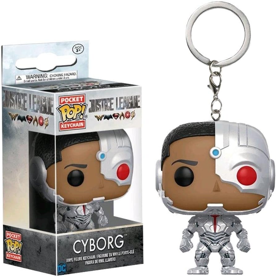 DC Justice League: Cyborg Funko Pocket POP! Keychain