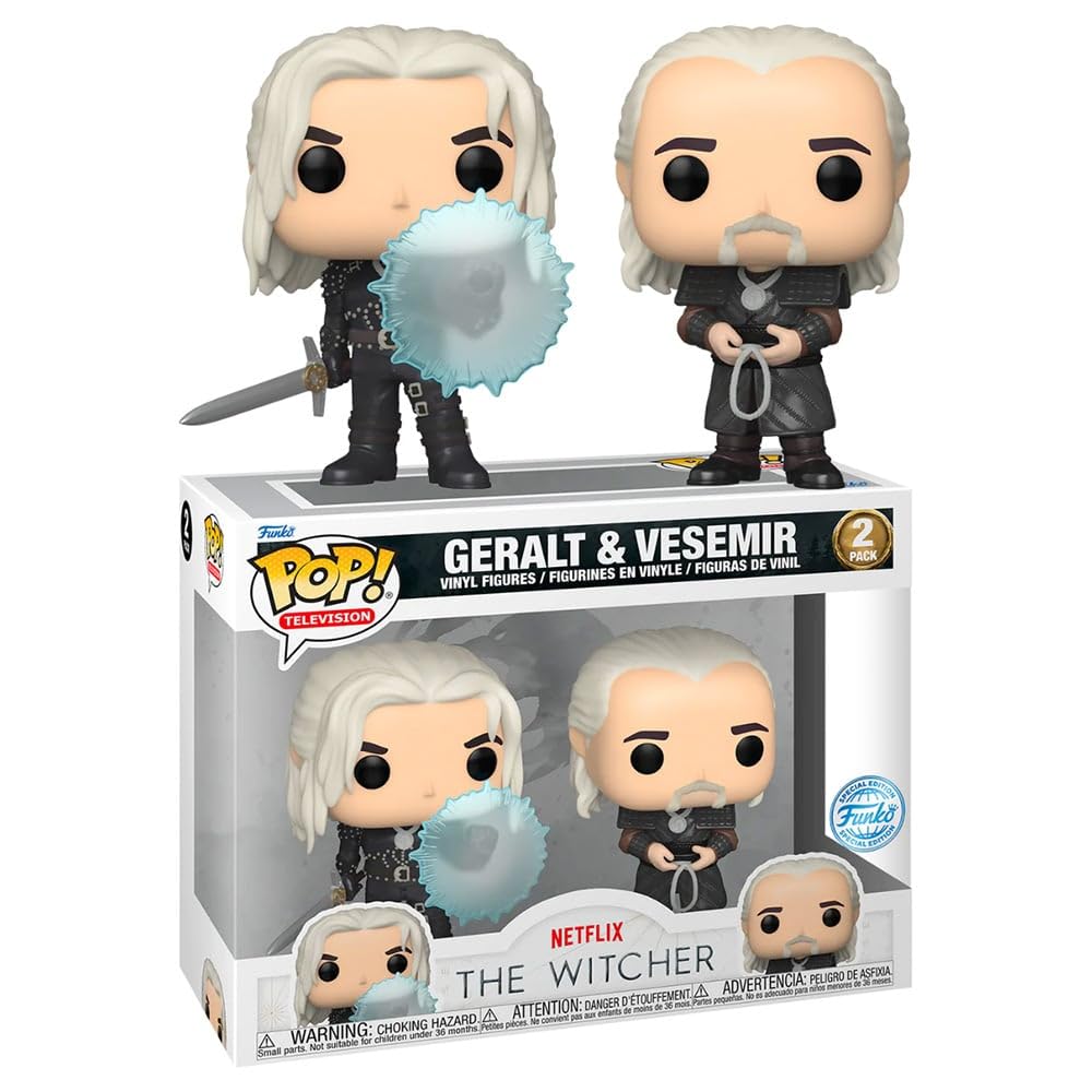 The Witcher: Geralt & Vesemir Funko POP! Vinyl 2-Pack