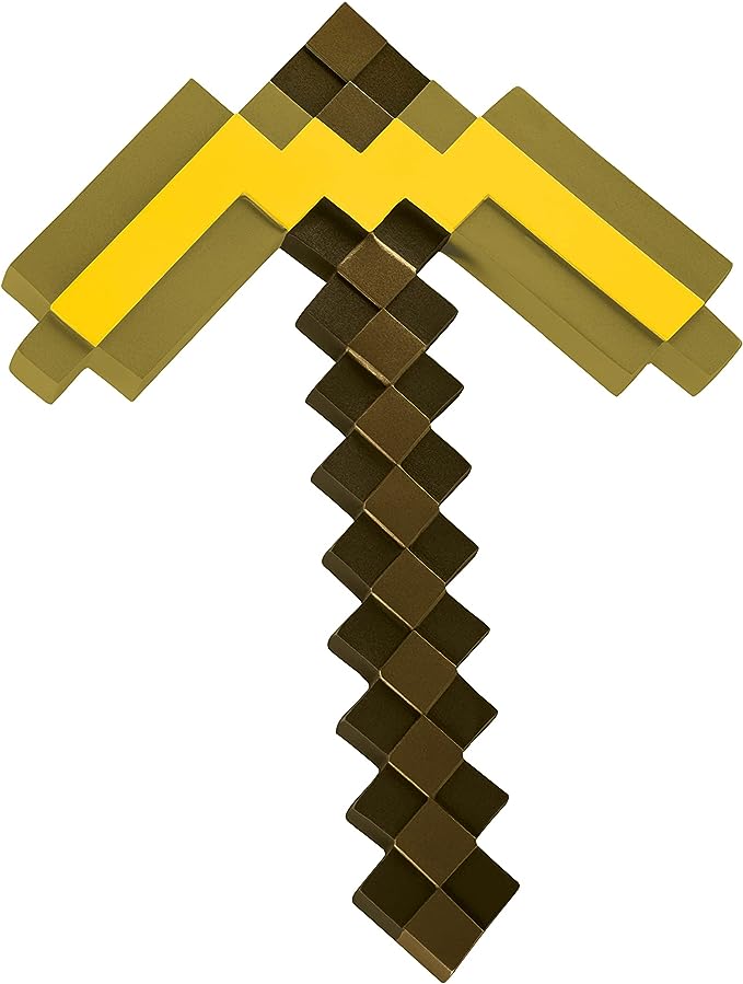 Official Minecraft Gold Pickaxe