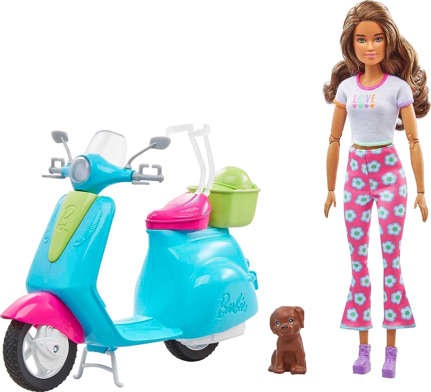 Barbie Fashionistas Doll & Scooter Travel Playset