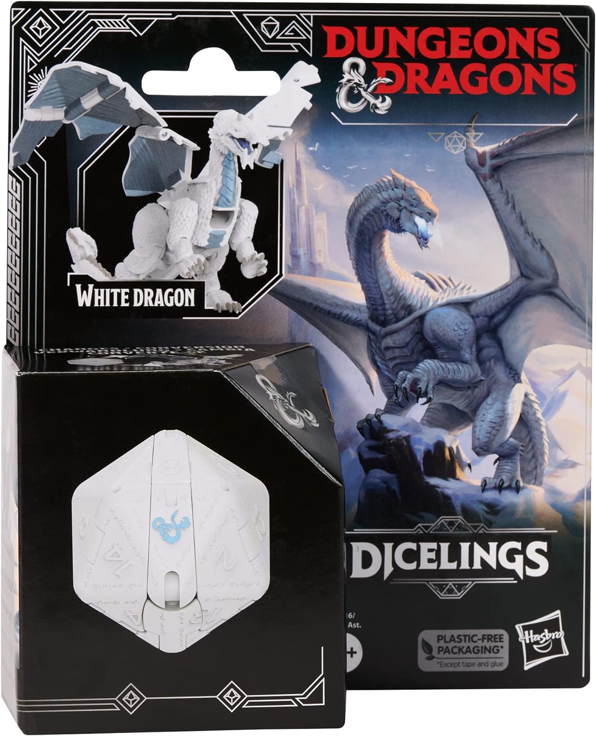 Dungeons & Dragons Dicelings: White Dragon Transforming Figure