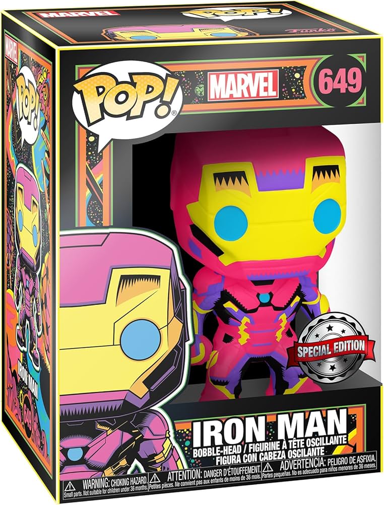 Marvel Iron Man Black Light Funko POP! Vinyl