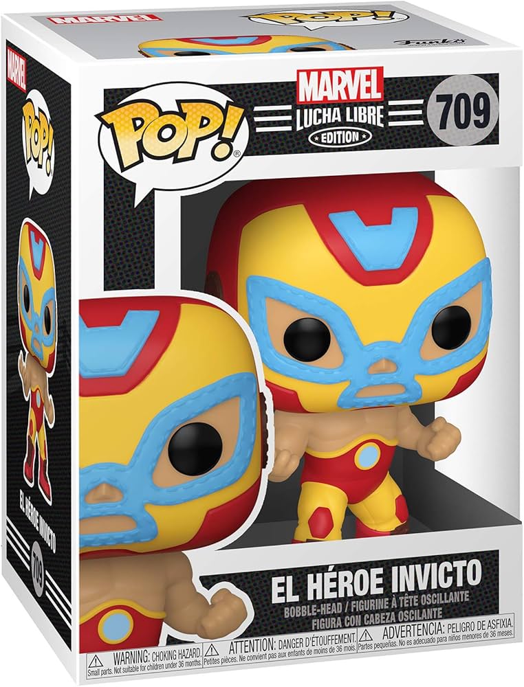 Marvel Luchadores: El Heroe Invicto (Iron Man) Funko Pop! Vinyl