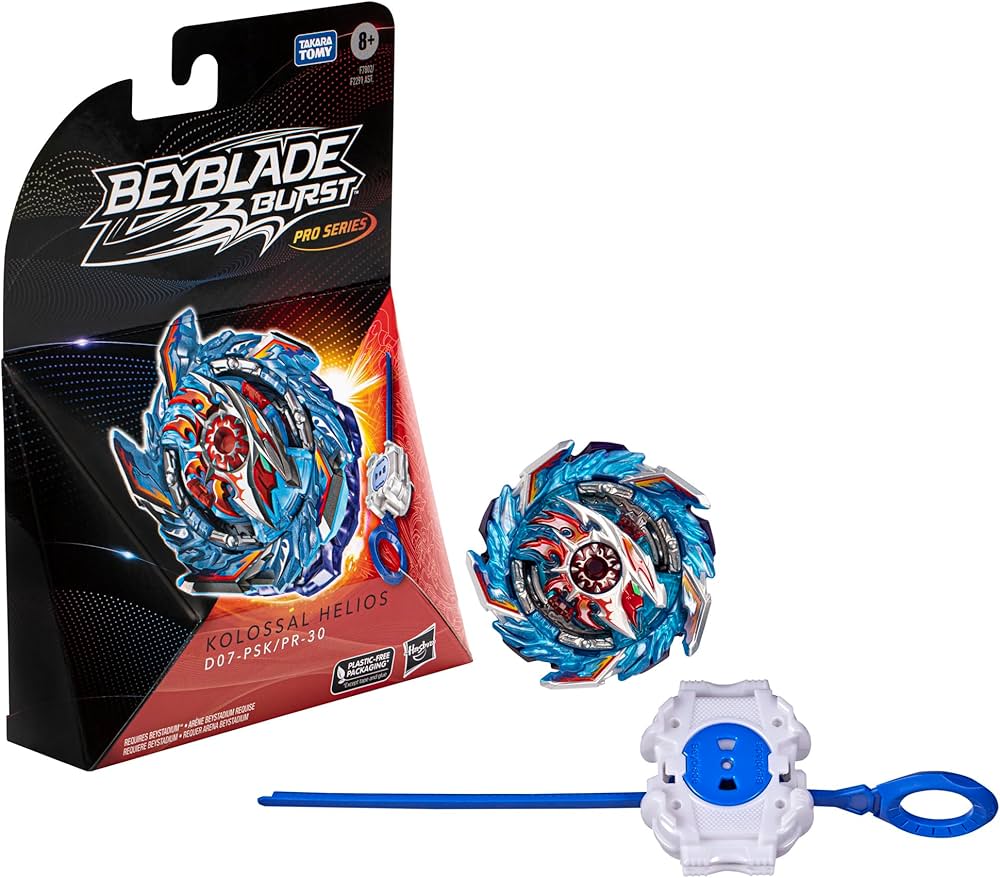 Beyblade Burst Pro Series Kolossal Helios Beyblade Starter Pack, Spinning Top & Launcher