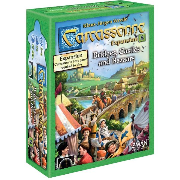 Z-Man Games Carcassonne Expansion 8: Bridges, Castles & Bazaars