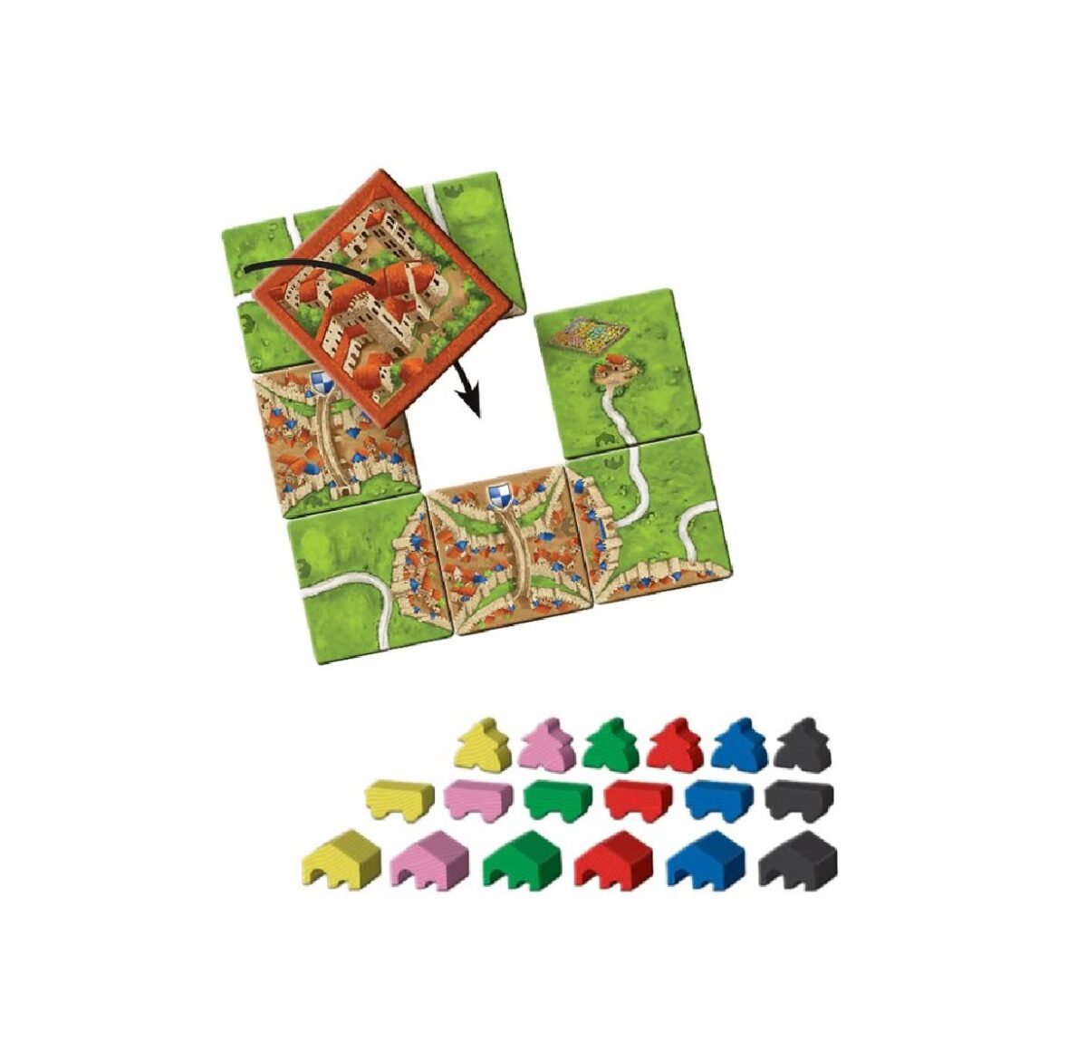 Z-Man Games Carcassonne Expansion 5: Abbey & Mayor