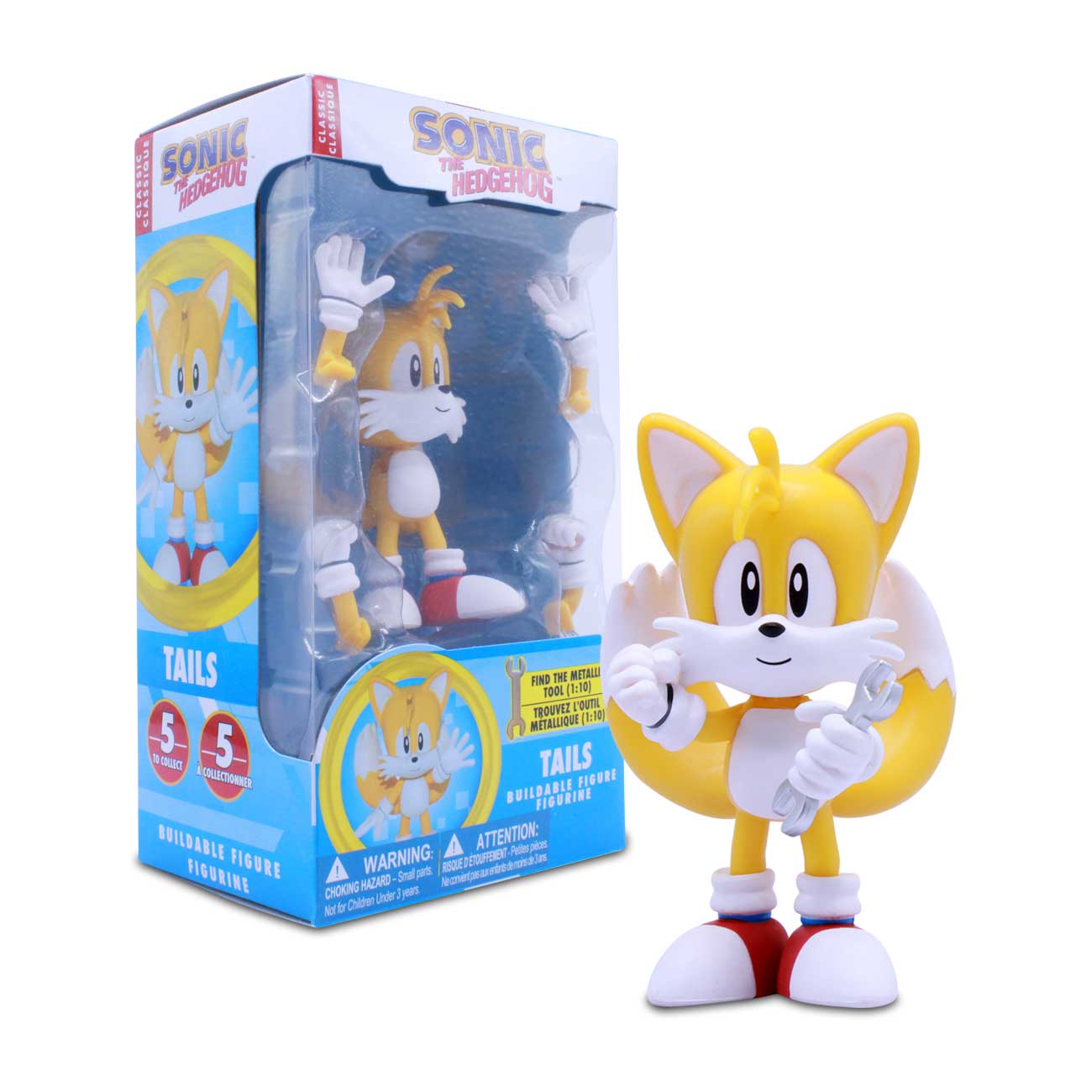 Sonic the Hedgehog 4" Buildable Figure: Tails w/ Spanner (Series 2)