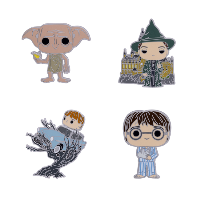 Harry Potter Funko POP! Enamel Pin Set 4-Pack