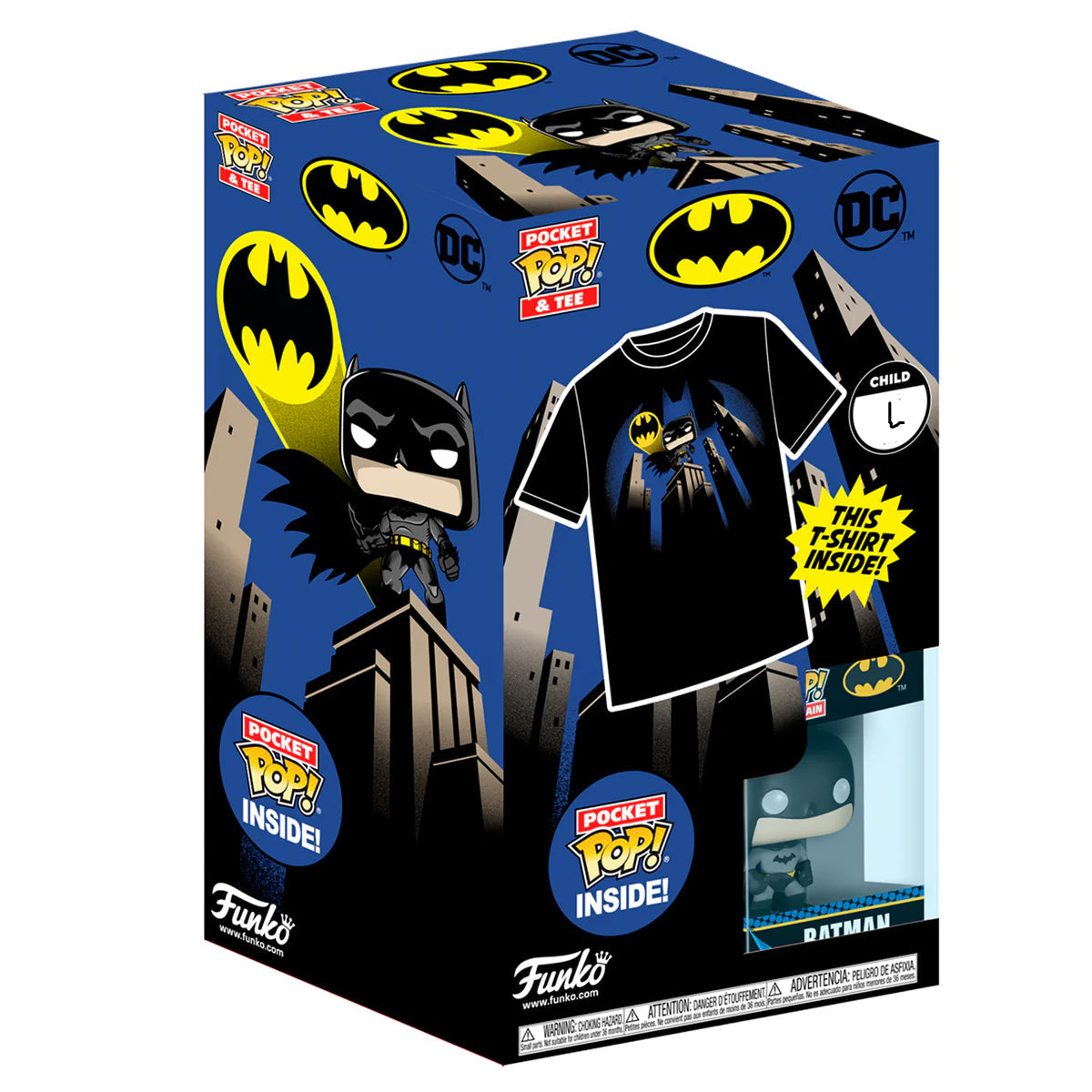 Batman Funko Pocket Pop! & Tee - Size Child L