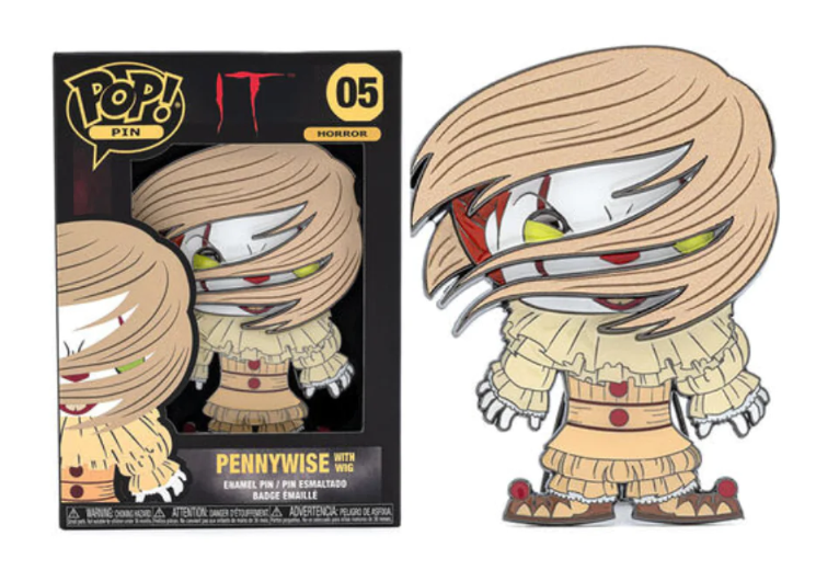 IT: Pennywise (1990) with Wig Funko Pop! Pin