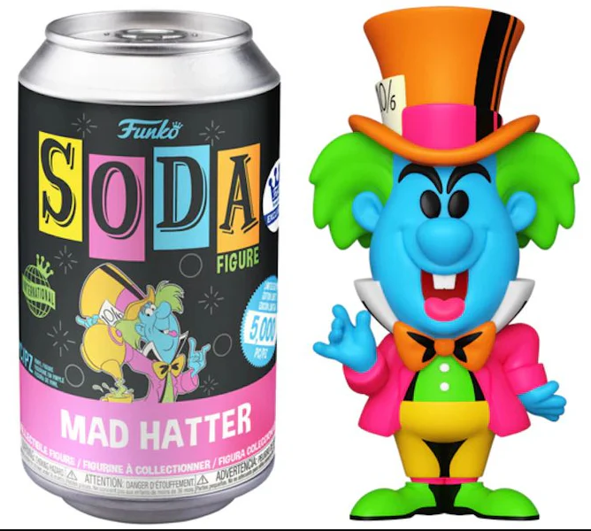 Funko Vinyl Soda: Alice in Wonderland Mad Hatter (Blacklight)