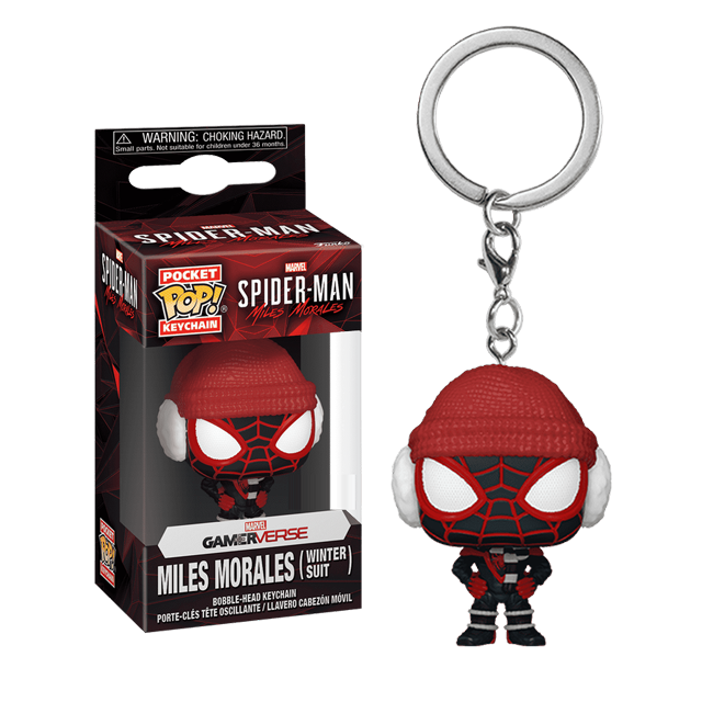 Gamerverse: Spider-Man Miles Morales (Winter Suit) Funko Pocket POP! Keychain