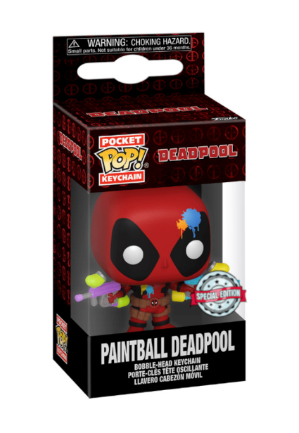 Marvel Deadpool: Paintball Deadpool Funko POP! Keychain