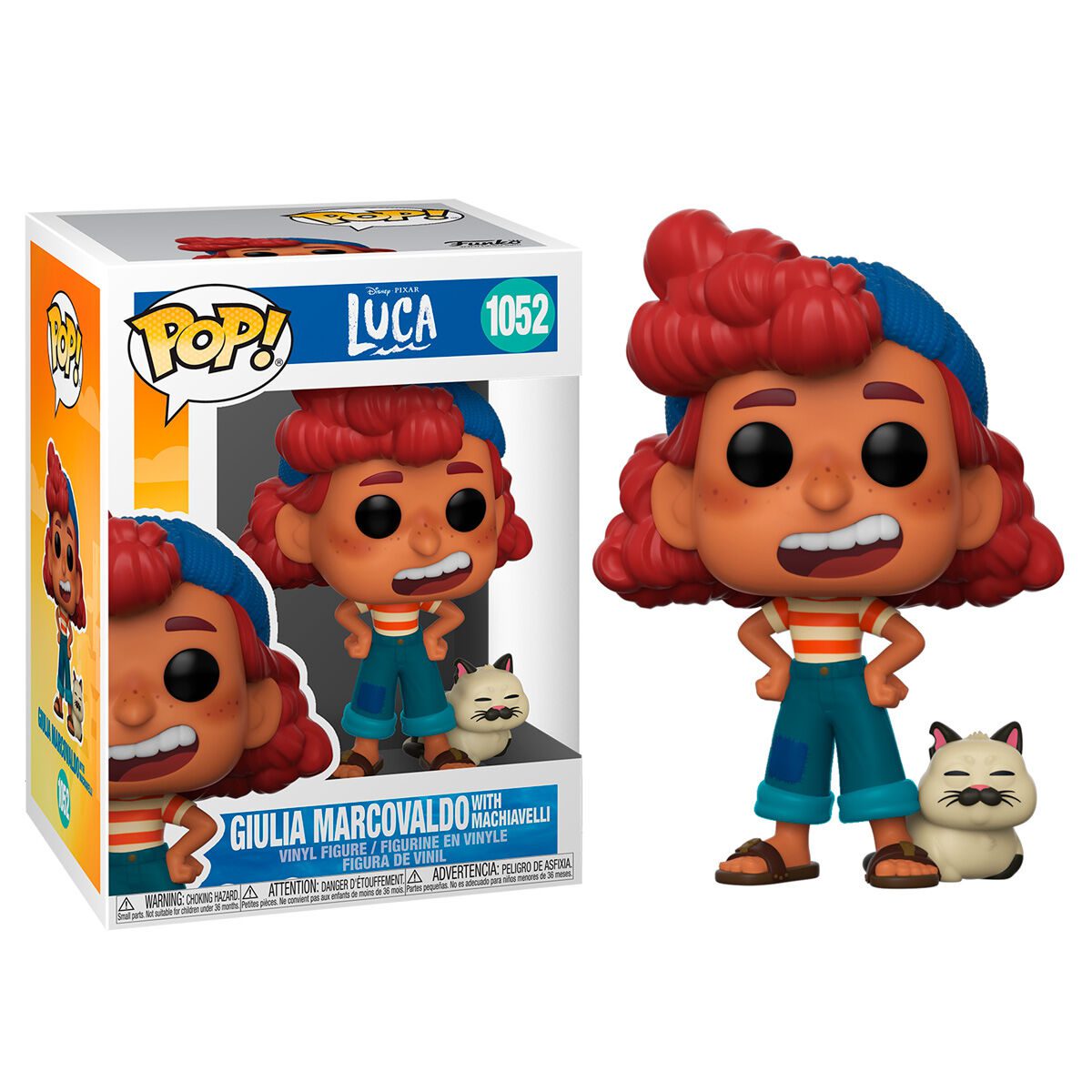 Luca: Giulia Marcovaldo w/ Machiavelli Funko POP! Vinyl