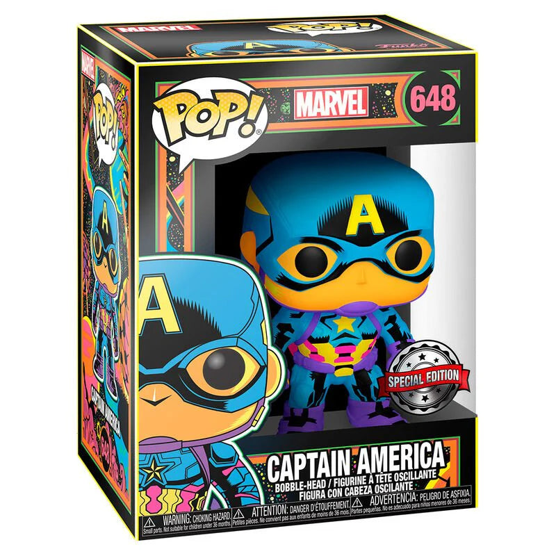 Marvel Captain America Black Light Funko POP! Vinyl