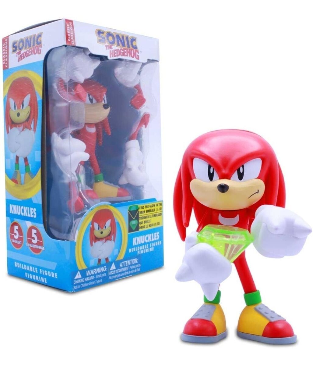 Sonic the Hedgehog 4" Buildable Figure: Knuckles w/ Emerald (Series 2)