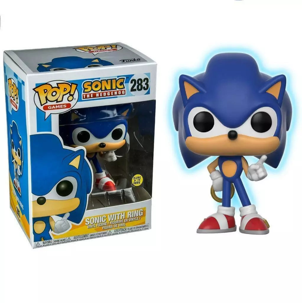 Sonic The Hedgehog:  Sonic with Ring (Glow in the Dark) Funko Pop! Vinyl