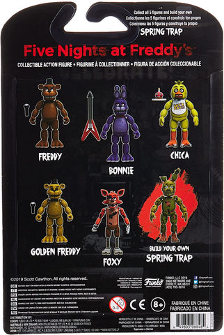 New FNAF FIVE NIGHTS AT FREDDY'S Springtrap Articulated Action Figures Set  of 5