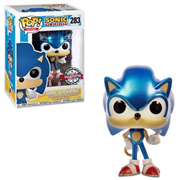 Sonic The Hedgehog: Sonic with Ring (Metallic) Funko Pop! Vinyl – Toys 'N'  Geek